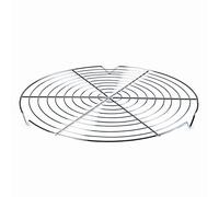 Lacor - 66917 - Grille pour Refroidir Pâtisserie en Acier chromé, Grille circulaire de Pâtisserie, idéale pour laisser reposer les desserts, Ø 36 x 2 cm, Gris.