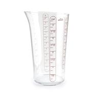 Lacor - 67071 - Verre doseur de base, récipient avec mesures, mesure de liquide, plastique de qualité supérieure, sans BPA, 10,5 cm, 1 L