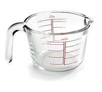 Lacor 67133 - Bidon mesureur, verre borosilicate, 0,5 L | Ustensile professionnel durable; conçu pour un rendement optimal y nettoyage rapide et facile au lave-vaisselle
