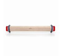 Lacor Rouleau à pâtisserie 67142 – hêtre avec anneaux – bois beige
