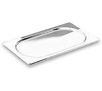 COUVERCLES CUVETTES GN 1/4 S/POIGNE INOX