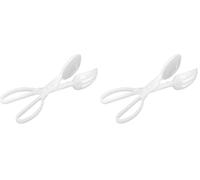 LACOR 68021 Pince à Salade en Plastique, Blanc. (Lot de 2)