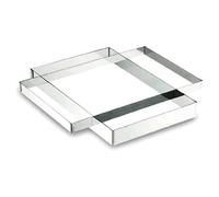 Lacor 68041 Rectangle Inox 18 / 10 30X40X5 cm, Argent Métallique