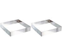 LACOR 68240 Cercle Carre Pour Ptisserie 20 X 20 (Lot de 2)