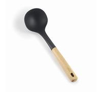LACOR - 68280 - Bol nordique, Seau de service, Ustensiles de cuisine, Tête en nylon, Sans BPA, Antiadhésif, Poignée ergonomique en bois de hêtre, Longueur 32 cm