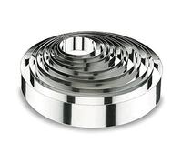 Lacor Emporte-pièces Cercle à mousse 68412 – 12 x 4 cm, 18/10, argent