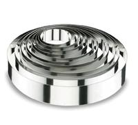 Lacor Emporte-pièces Cercle à mousse 68414 – 14 x 4 cm – 18/10, Argent