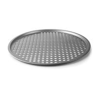 Lacor – Moule à pizza perforée Delize 36 cm – Acier argenté