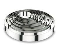 Lacor Emporte-pièces cercle à tarte 68612 rond 12 x 6 cm 18/10 argent