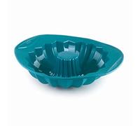 Lacor - 68768 - Moules à pâtisserie en platine, Moule à gâteau savarine à faible génoise, Moule en silicone, antiadhésif, Flexible, Sans BPA, Micro-ondes, 25x7 cm, 1,5 L