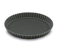 Lacor 68882 Moule à Tarte Dentelé Aluminium Antiadhésiférent 28 cm, Noir