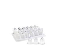 Lacor 68994 24 Pièces de Douilles Assorties Acrylique, White