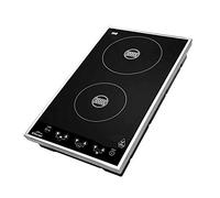 Lacor 69033 - Double fourchette à induction 3100w, noir, 29x51x9 cm