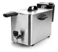 Lacor 69134 69134-friteuse électrique, 4 L, 2500 W, 4 Kg, Acier Inoxydable