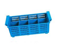 Lacor Panier à couverts 69208 8 compartiments Bleu