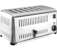 Lacor 69296 - Buffet Inox Grille-pain 6 fentes 3240W -GRIS