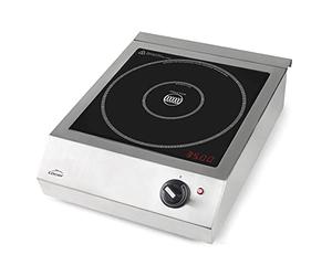 Lacor - 69362 - Plaque Induction Portable Easy, Cuisine Portable Professionnelle, Système IPX3, 10 Niveaux de puissance, Convient pour Diamètres entre Ø12 cm et Ø28 cm, 3500W, Acier Inoxydable