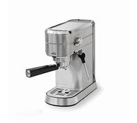 LACOR - 69429 - Machine à expresso, pour préparer toutes sortes de cafés, capsules de café moulu ou dosettes, vaporisateur, anti-goutte, accessoires inclus, acier inoxydable, 20 bar, 1450 W, 1,25 l