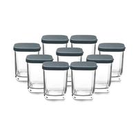 Lacor - 69438 - Yaourtière, Pot en Verre Transparent, 9 Pièces, Lavable au Lave-vaisselle, Sans BPA, Contenance: 170 ml