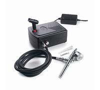 Lacor Aérographe avec compresseur 69450 – 2 bars, 20 W, acier inoxydable, noir