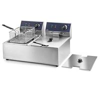 Lacor Friteuse électrique double professionnelle 69466 2×2500 W 12 L Inox