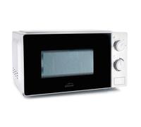 Lacor - 69480 - Luno Micro-ondes, 20 L, Puissance 700 W, Panneau Analogique avec Fonction de Dégivrage, Plaque Rotative de 24,5 cm, Design Élégant, Chauffage Rapide et Uniforme