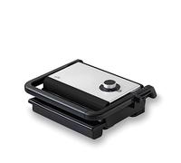 Lacor - 69573 - Grille Pliante Controlle, Grille Électrique, 4 Positions Hauteur, Régulateur de Température, Bac d’égouttage Amovible, Plaques en Fonte d’aluminium, Écologique, 1500 W, 33.5x28x12.5 cm