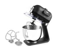 Lacor 69583 Mixeur électrique Delicy, Pan, Robot de cuisine pétrisseur, 5 vitesses, panneau de commande manuel, acier inoxydable, 1000 W, 5 L, 5 litres Noir