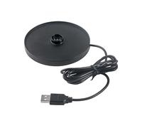 Lacor - 69616 - Station de Charge Individuelle, Socle 12 cm, Connexion USB Universelle, Compatible avec Les Lampes, Design Compact, Stable et Professionnel pour L’hôtellerie