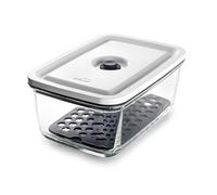 LACOR - 69688 - Récipient Alimentaire Hermétique, 1 Litre, Intelligent, Verre Borosilicaté, Soupape à Vide Spéciale, Lave-Vaisselle, Micro-Ondes et Congélateur