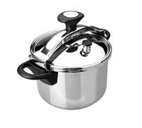 LACOR - 71875 - Autocuiseur classique, acier inoxydable 18/10, Convient pour l’induction, 15 litres, Ø 26 cm, Soupape de sécurité