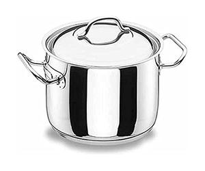Lacor 72128 - Pot professionnel avec couvercle en acier inoxydable de 28 cm