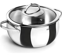 Lacor 79024 Faitout avec Couvercle 24 cm, Argenté