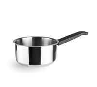 Lacor - 80218 - Casserole en pierre calcaire, acier inoxydable 18/10, poignée isolante, fond diffuseur triple, lavable à induction et lave-vaisselle, ø18cm et 2 litres