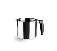 Lacor - 80718 - Pot cylindrique en pierre calcaire, acier inoxydable 18/10, poignée isolante, fond diffuseur triple, ø18 cm, 3.5 L