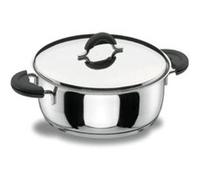 Lacor Faitout 88022 Nova avec couvercle – Inox 18/10, induction Ø22 cm, 3 L