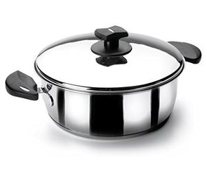 Lacor 88028 - Gratin avec couvercle Nova Ladycor 28 cm, 6,5 litres, aci... | Fabriqué en acier inoxydable de qualité alimentaire; haute résistance à la corrosion et usure quotidienne
