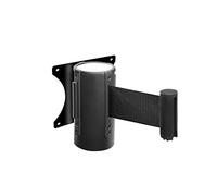 LACOR 91530-Poteau séparateur Mural avec Ruban Extensible rétractable de 2 mètres, Noir, 11 cm, 11 x 13 cm