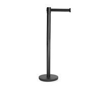 LACOR 91533-Poteau séparateur avec Ruban Extensible rétractable de 2 mètres, Noir, 91 cm, 90 cm