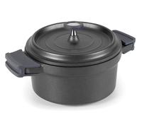 lacor cocotte ronde en fonte émaillée 20cm noir 25921