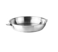 Lacor - 56732 - Corps de poêle Combi, acier inoxydable 18/10, finition intérieure, fond de diffuseur de chaleur sandwich, 4 litres, empilable, allant à l’induction, four, lavable lave-vaisselle, ø32cm