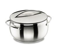 Lacor Faitout 16 cm avec couvercle - Inox 18/10, fond triple, 1,8 L, compatible induction