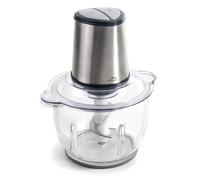 LACOR Hachoir électrique QUARTZ 69073 – 4 lames, 2 vitesses, 300 W, 2 L – Verre Gris