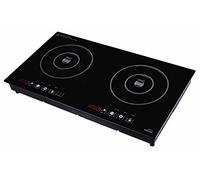 Plaque de cuisson à induction double horizontale LACOR, 3500 W, 5,3 tonnes, fer, noir