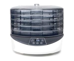 Lacor - Lacor_69223 Terra Food Deshydrator, noir et blanc | Ustensile professionnel durable; conçu pour un rendement optimal y nettoyage rapide et facile au lave-vaisselle