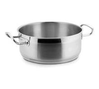 LACOR Marmite Basse - Rondeau Induction en INOX 18/10 - Ø 40 cm Eco Chef, Argent