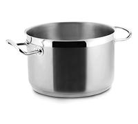 LACOR Marmite braisière - faitout Induction en INOX 18/10 - Ø 32 cm Eco Chef, Argent