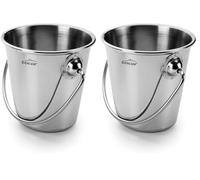 LACOR Mini Cube en Acier Inoxydable, argenté, 8 x 7 x 7 cm (Lot de 2)