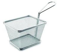Lacor Panier à friture en acier inoxydable gris carré 12 cm