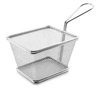 Lacor Panier à friture en acier inoxydable gris carré 12 cm
